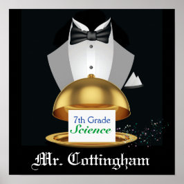 Pôster Boas-vindas à sala de aula do professor escolar - 