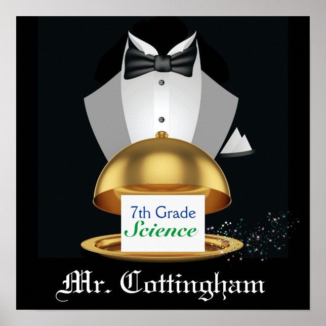 Pôster Boas-vindas à sala de aula do professor escolar -  (Frente)