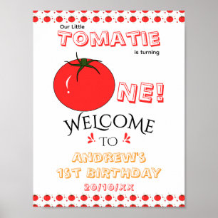 Poster Boas-vindas ao 1º aniversário do Tomatinho neutro