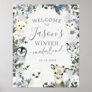 Poster Boas-vindas ao Aniversário do Árctico Winter Onede