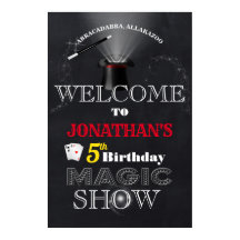 Boas-vindas ao Aniversário do Mágico Show