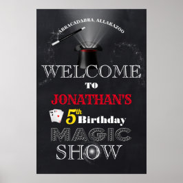 Poster Boas-vindas ao Aniversário do Mágico Show