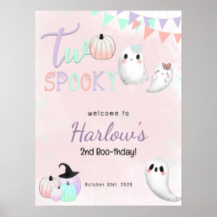 Poster Boas-vindas ao Aniversário do Pastel Halloween