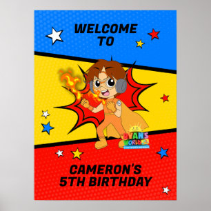 Poster Boas-vindas ao Aniversário do Ryan