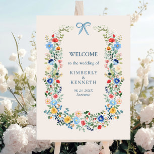 Poster Boas-vindas ao Arco Rustic Blue