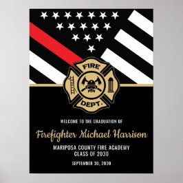 Poster Boas-vindas ao Bombeiro Graduador da Linha Vermelh