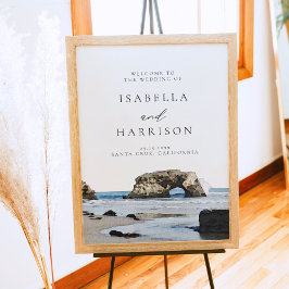 Poster Boas-vindas ao Casamento de Destino da Califórnia 