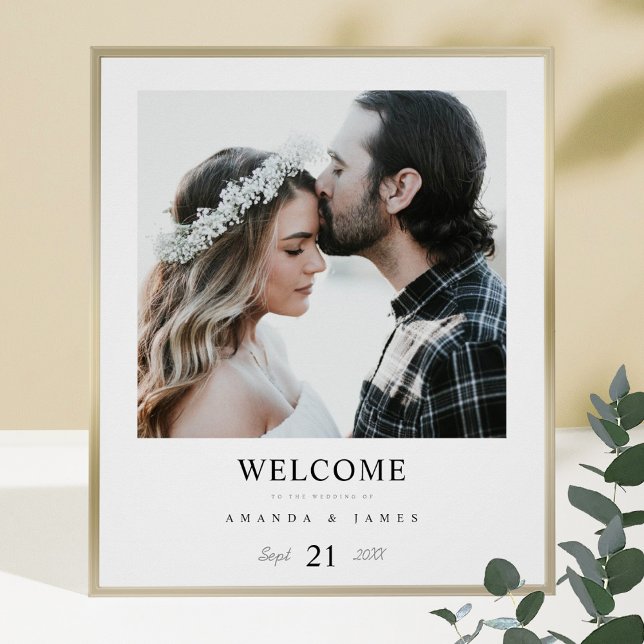 Poster Boas-vindas ao casamento personalizado com fotos s (Criador carregado)