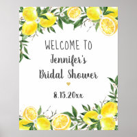 Boas-vindas ao Chá de Noiva Verde Limão Dourado