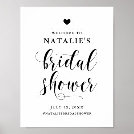 Poster Boas-vindas ao Chá de panela de Script Negrito