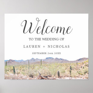Poster Boas-vindas ao Deserto de Arizonas Personalizadas