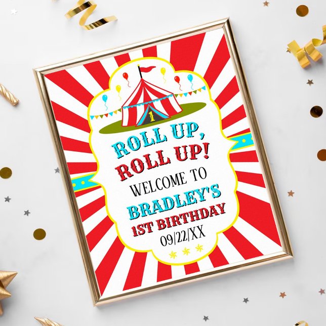 Poster Boas-vindas ao grande primeiro aniversario de circ (Criador carregado)