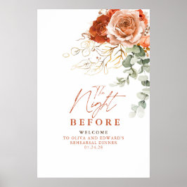 Poster Boas-vindas ao Janto da noite antes do ensaio