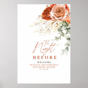 Poster Boas-vindas ao Janto da noite antes do ensaio