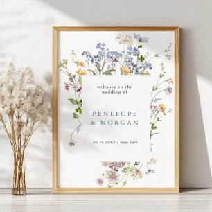 Poster Boas-vindas ao primavera Wildflower Meadow Garden