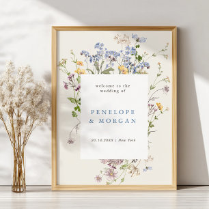 Poster Boas-vindas ao primavera Wildflower Meadow Garden