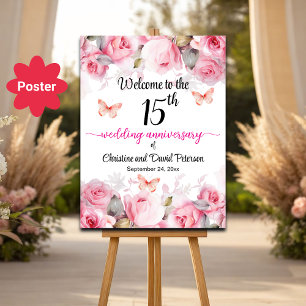 Poster Boas-vindas aos Rosas de Blush de 15