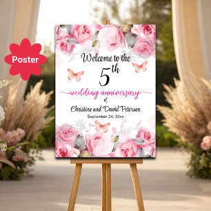 Poster Boas-vindas aos Rosas de Blush de 5