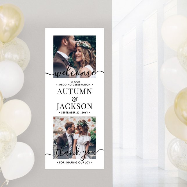 Poster Boas-vindas Boas-vindas Foto Simples Moderna (Criador carregado)