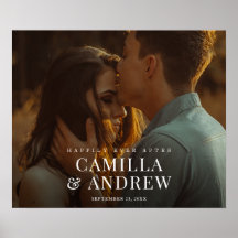 Boas-vindas de Casamento Elegante Foto Moderna