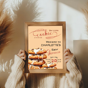 Poster Boas-vindas para o Chá de Bebê do Biscoitinho Fofo