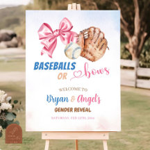 Boas-vindas Revelação de Gênero Bolas de Beisebol