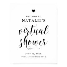 Boas-vindas Virtuais de Noivado com Letra Negrito