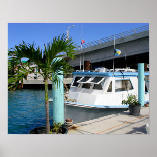 Pôster Boat & Bridge, Nassau