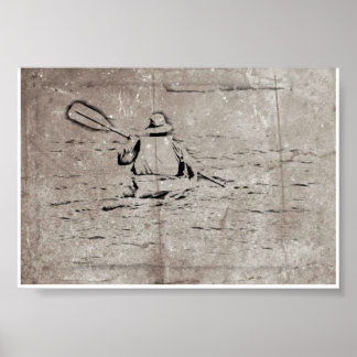 Poster Boat Man
