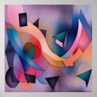 "Boat On Water" Arte Abstrato Contemporânea