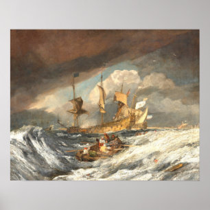 Poster Boats Carregando Out Anchors William Turner Fine A