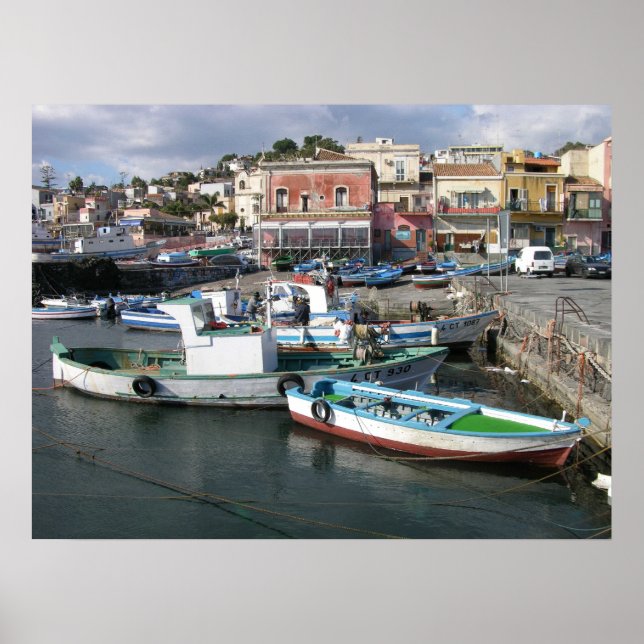 Pôster Boats de Trabalho (Frente)