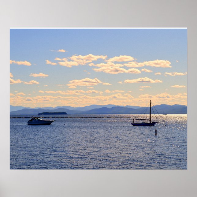 Poster Boats on Lake Champlain (Frente)