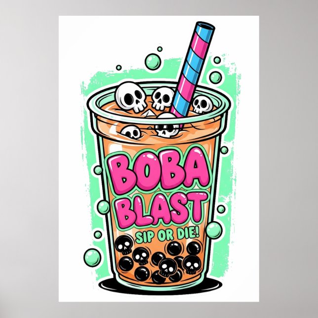 Pôster Boba Blast – Beba ou Morra! (Frente)