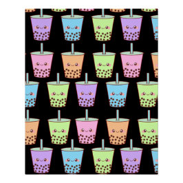 Pôster Boba Milk Tea Flavors