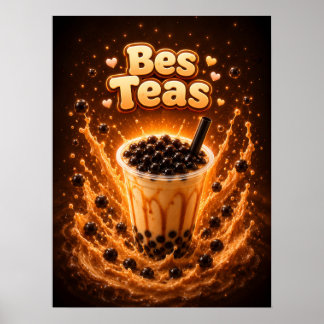 Poster Boba Tea Pérola Vibe Doce