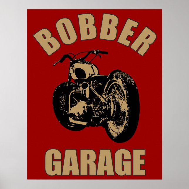 Pôster Bobber Garage (Frente)
