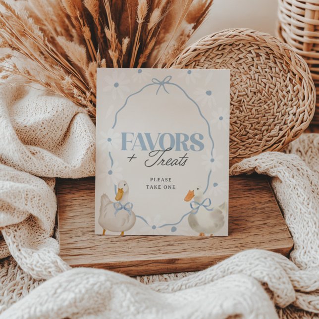 Poster Bobo Azul Sinal de Favoritos e Tratamentos do Gans (Criador carregado)