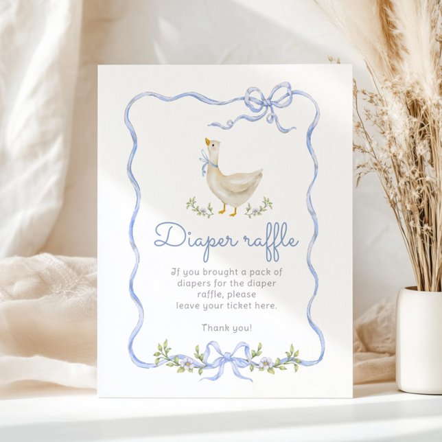 Poster Bobo de espingarda de fralda chá de fraldas Ganso  (Criador carregado)