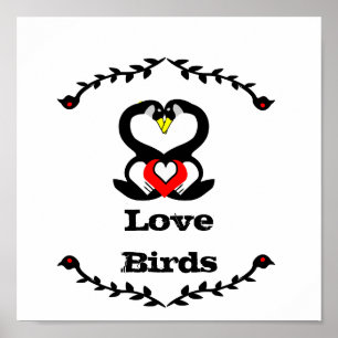 Poster Bobo Ganso Goose Love Birds