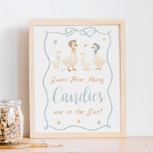 Bobo Goose Chá de fraldas Adivinha Quantas Canetas