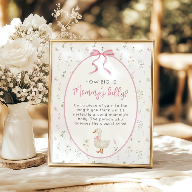 Poster Bobo Goose Girl Quão grande é o jogo de barriga de (Criador carregado)