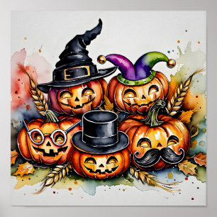 Poster Bobo Pumpkin Faces