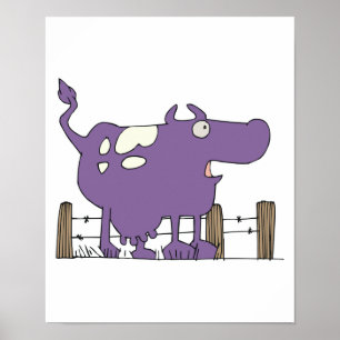 Pôster Bobo Purple COw