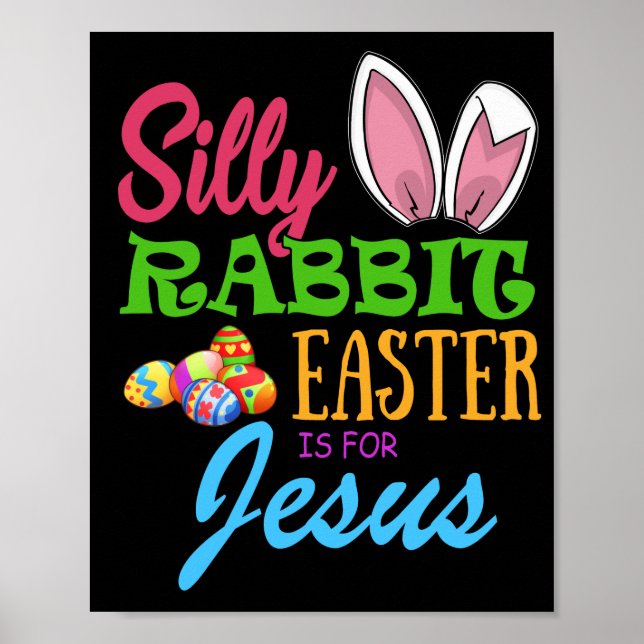 Poster BOBO RABBIT PÁSCOA é para JESUS (Frente)