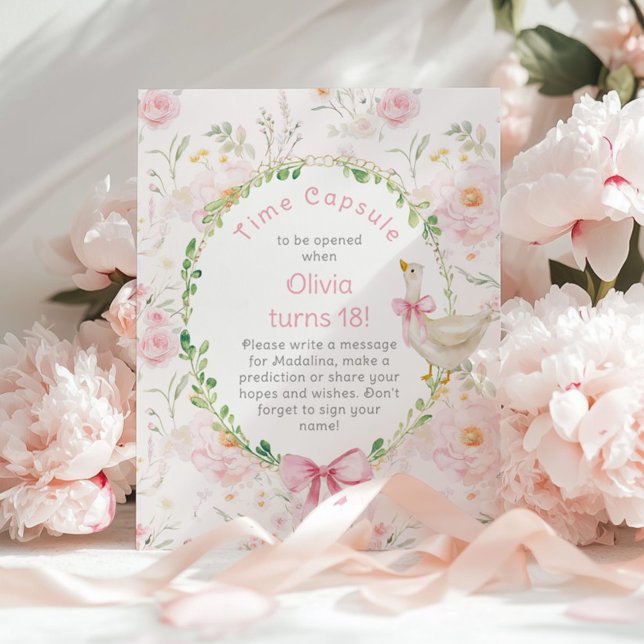 Poster Bobo Tempo da cápsula arco rosa primeiro aniversar (Criador carregado)