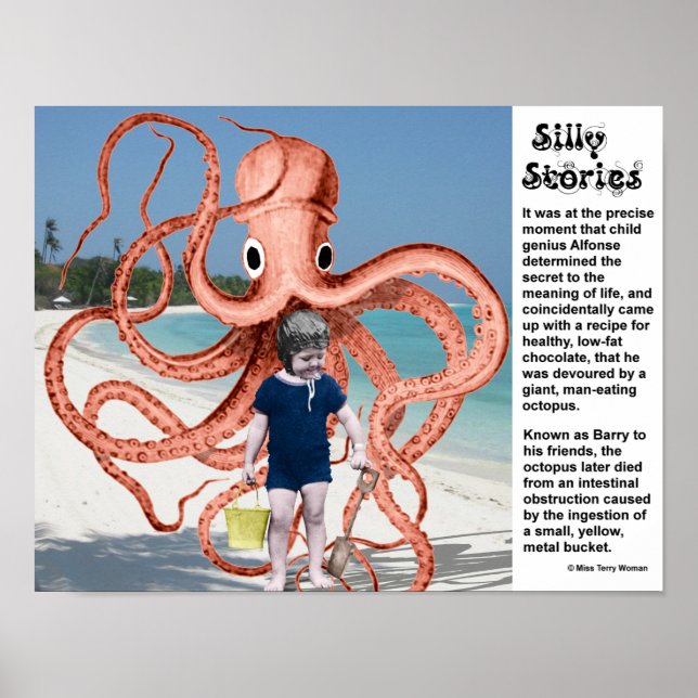Pôster Bobos: Octopus comedor de homem (Frente)