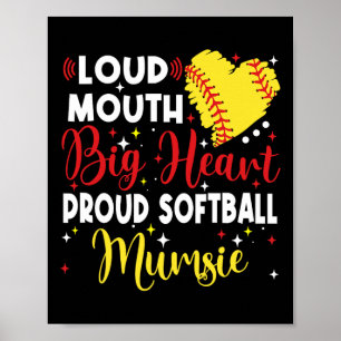 Poster Boca Alta Grande Coração Orgulhosa Mãezinha Softll