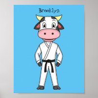 Boca-branca em desenho animado em kung fu