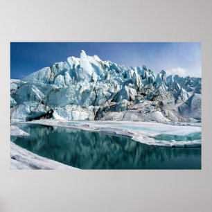 Poster Boca do Glaciar Matanuska no Alasca